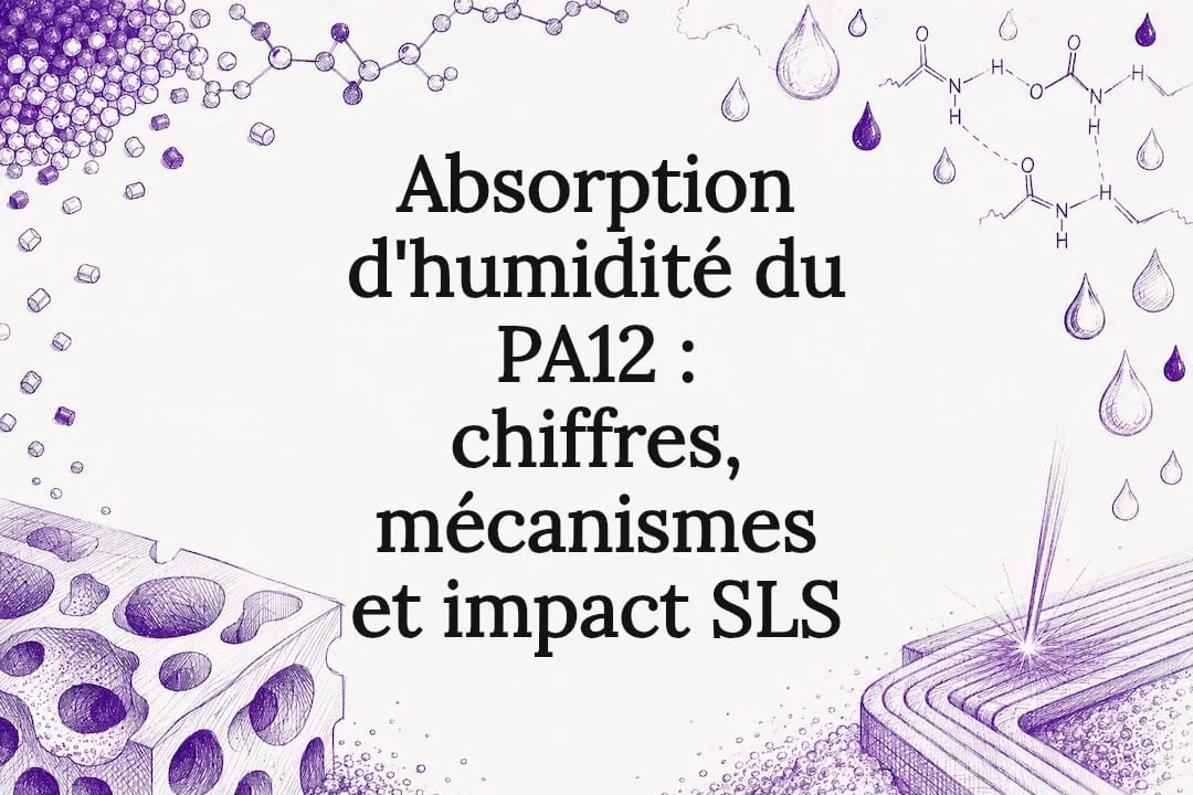 Absorption d'humidité du PA12 : chiffres, mécanismes et impact SLS