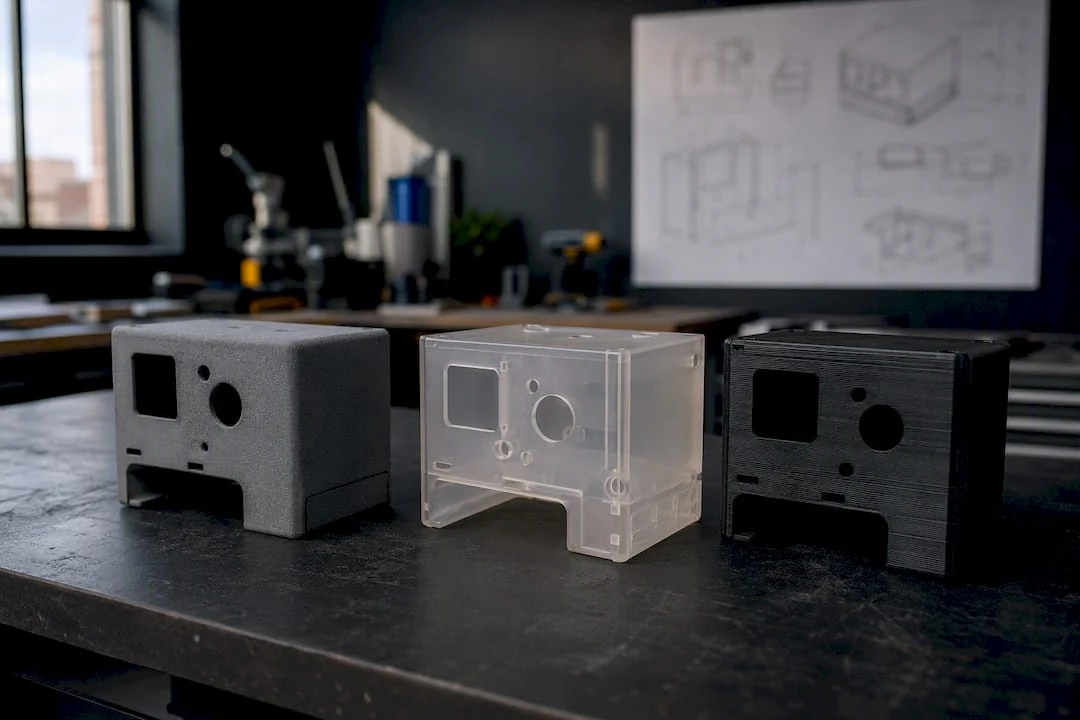 Analyse comparative de trois prototypes de boîtiers réalisés en impression 3D