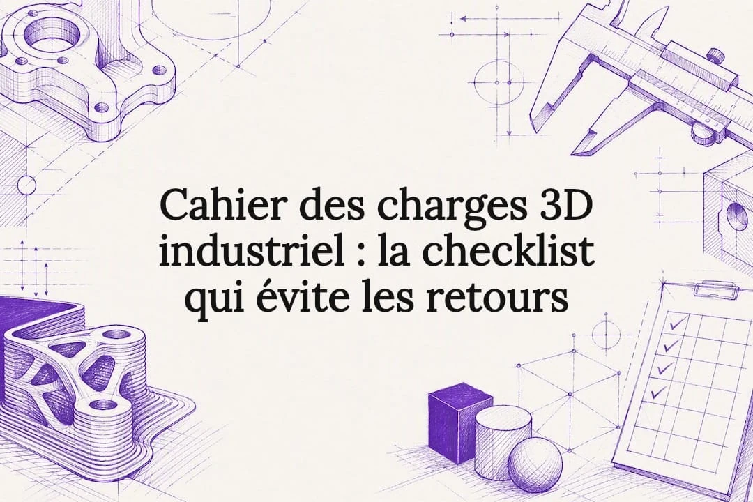 Cahier des charges 3D industriel : la checklist qui évite les retours