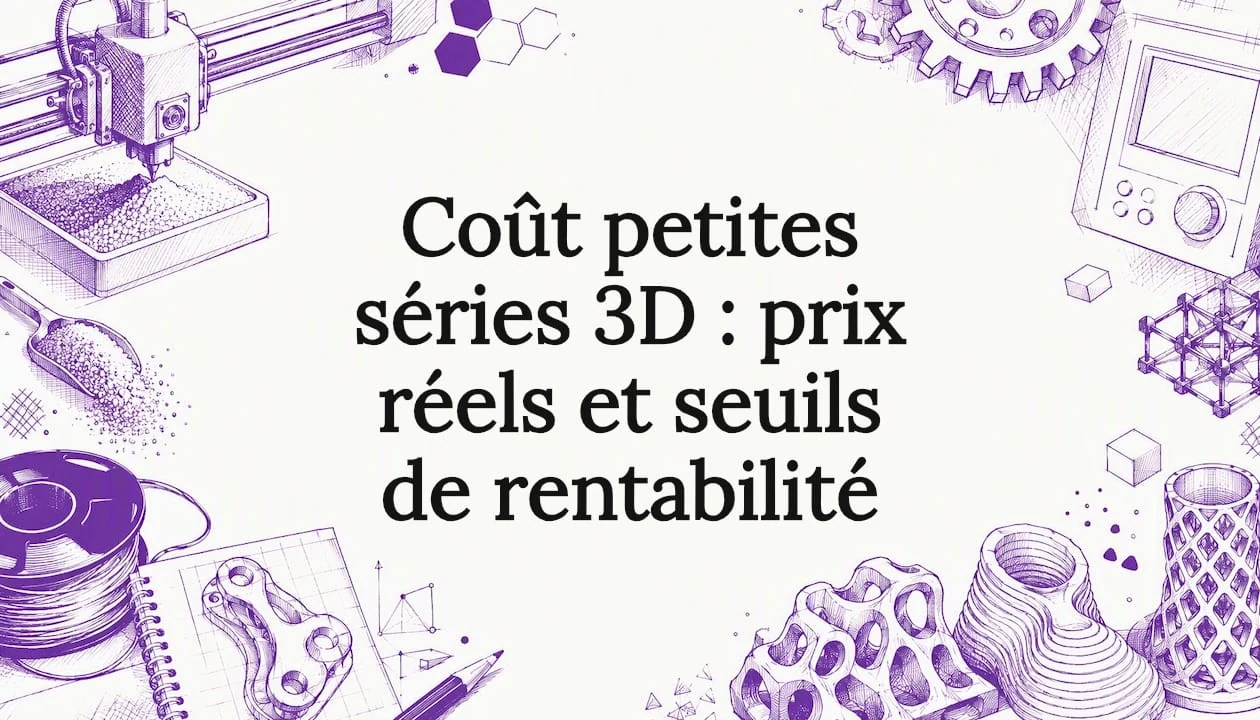 Coût petites séries 3D : prix réels et seuils de rentabilité