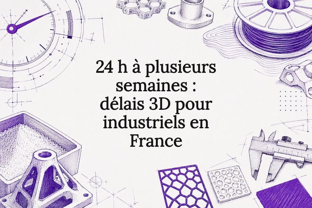 24 h à plusieurs semaines : délais 3D pour industriels en France