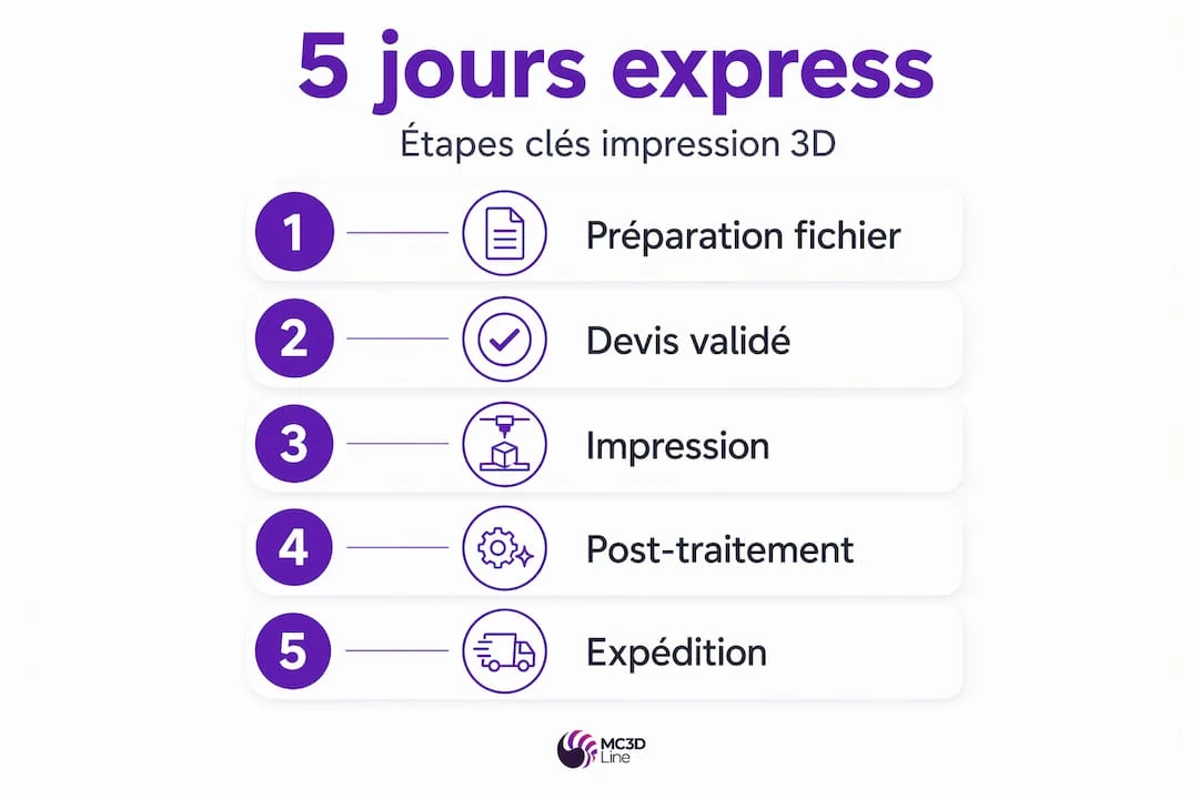 Les étapes incontournables pour réussir une impression 3D rapide – infographie