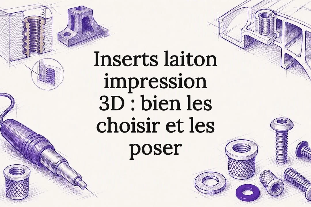 Inserts laiton impression 3D : bien les choisir et les poser