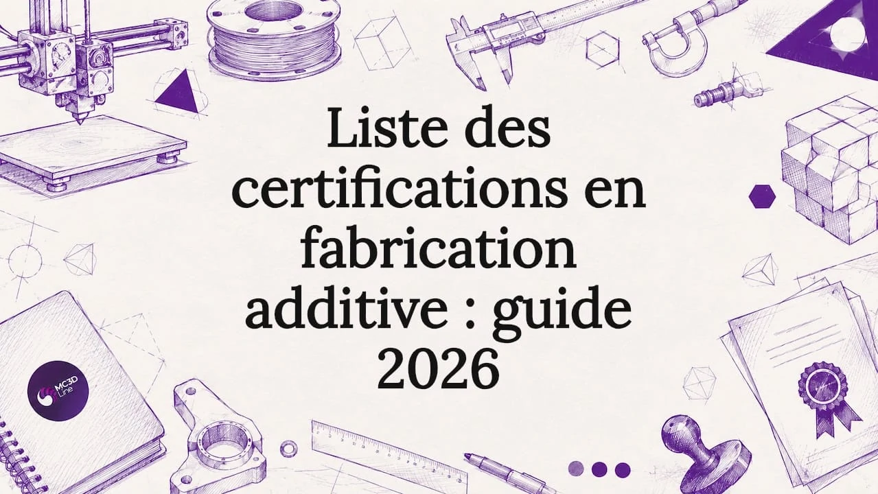 Liste des certifications en fabrication additive : guide 2026