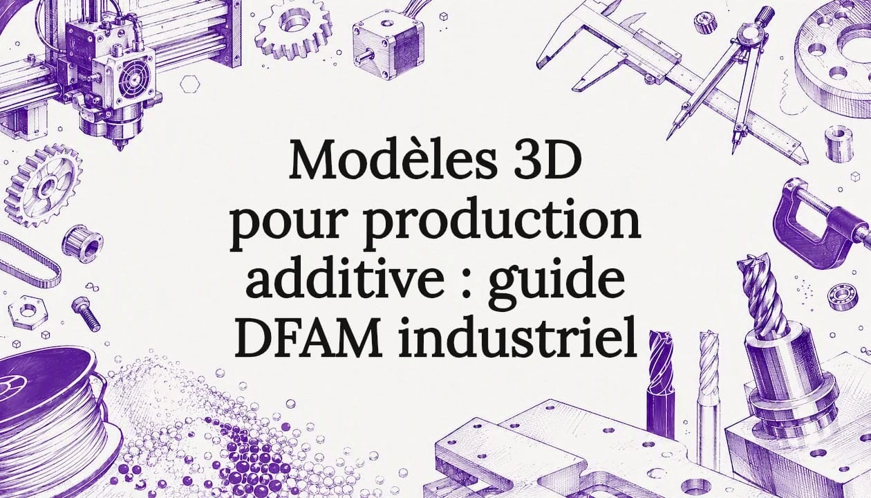 Modèles 3D pour production additive : guide DFAM industriel