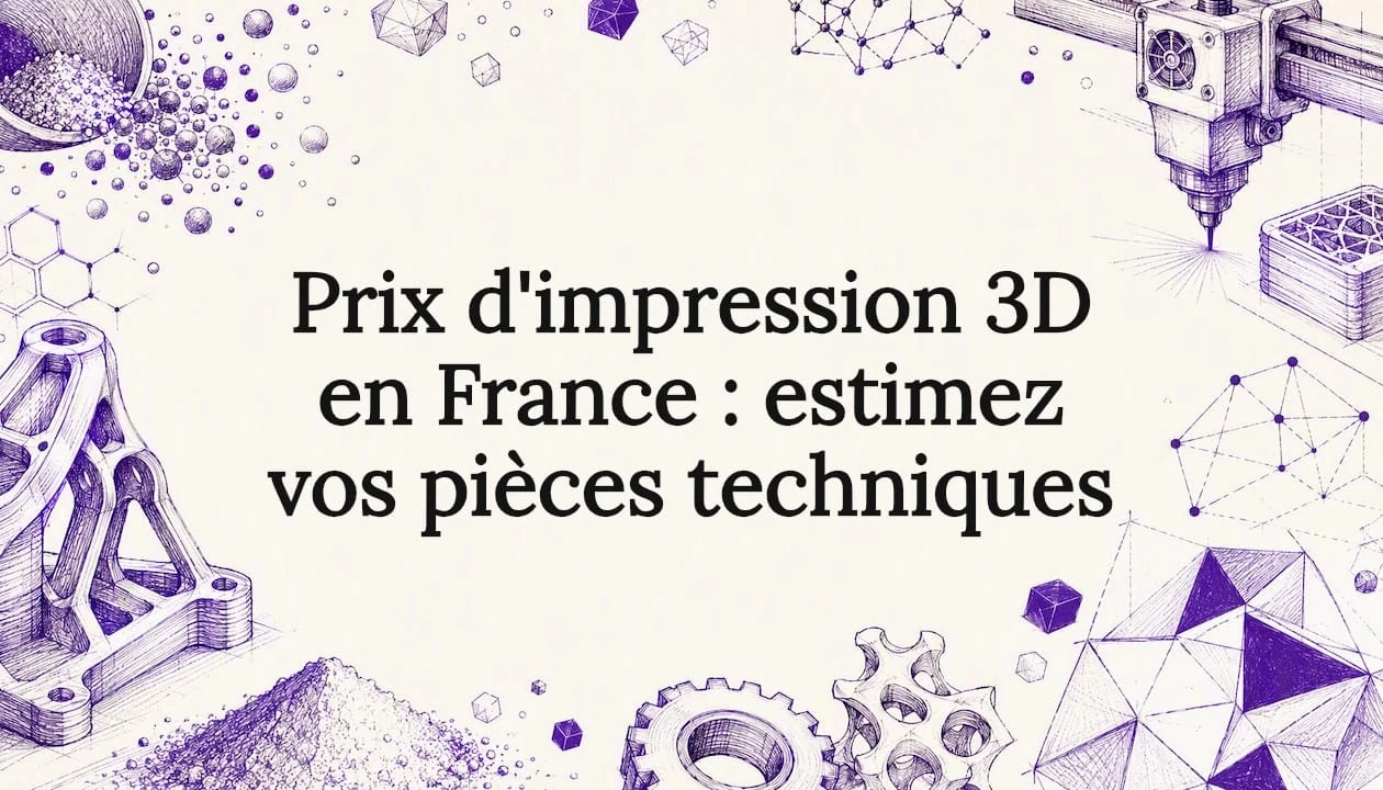 Prix d'impression 3D en France : estimez vos pièces techniques
