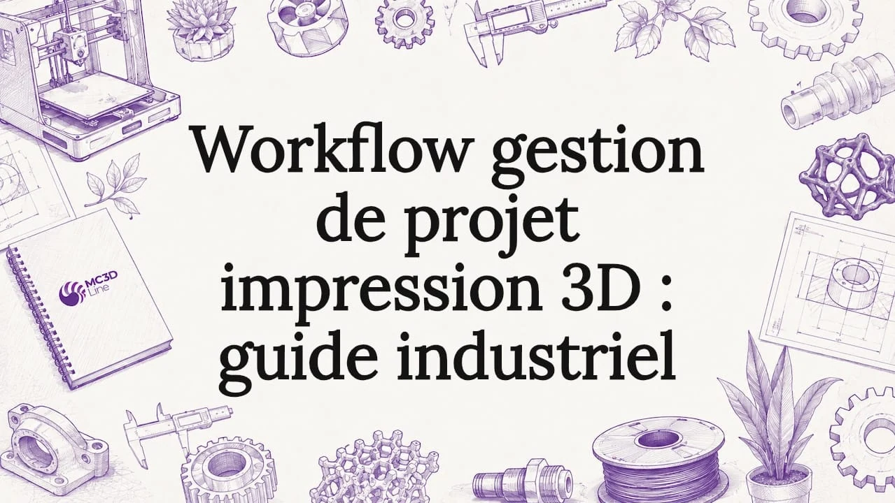 Workflow gestion de projet impression 3D : guide industriel
