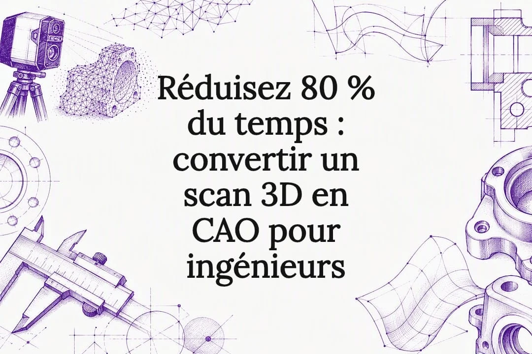 Illustration décorative de la transition du scan vers la CAO