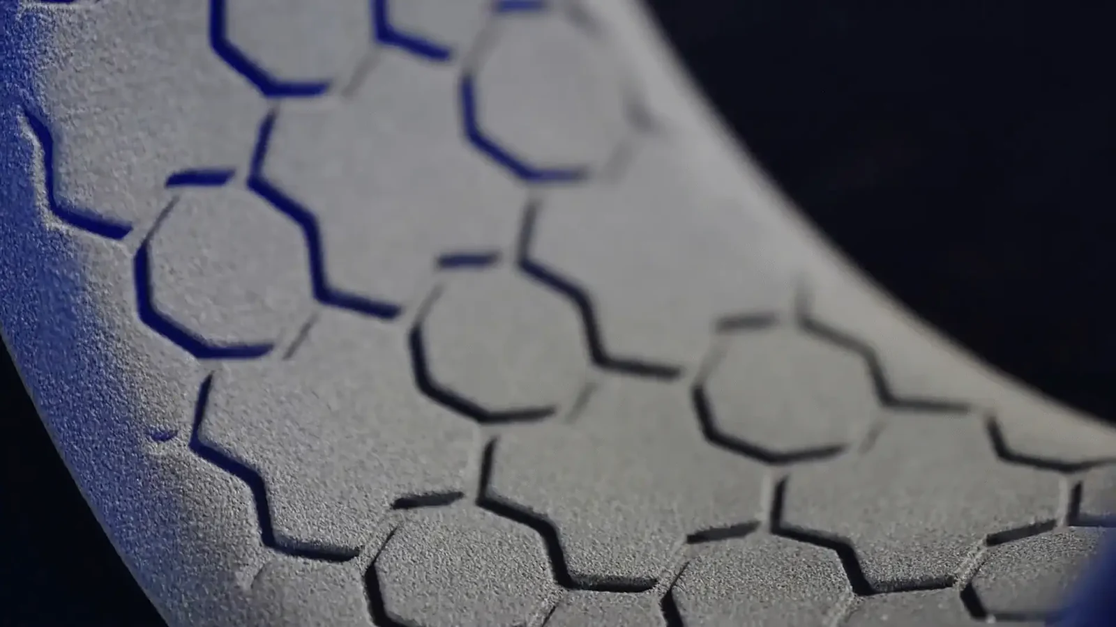 Texture nid d'abeille imprimée en 3D SLS, allègement fonctionnel en PA12
