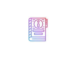 Livre avec symbole I stylisé