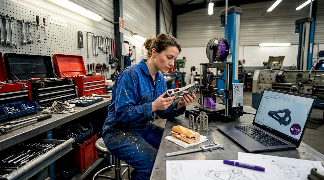 Ingénieur automobile spécialisé dans l’utilisation de l’impression 3D pour concevoir et optimiser des pièces innovantes.
