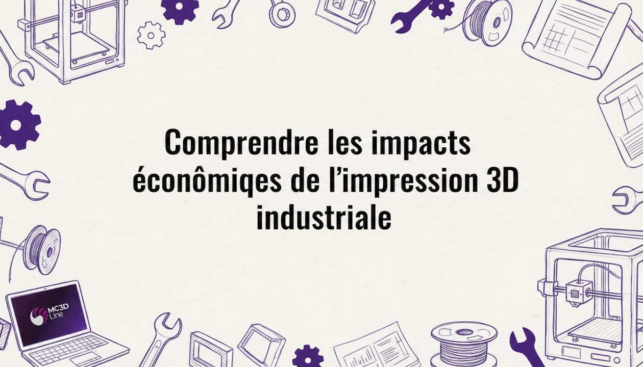 Visuel décoratif pour la page de titre – impression 3D à usage industriel